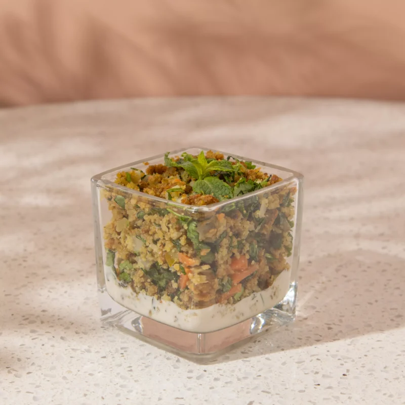 كاسات الفلافل بالطحينة - Falafel Cups with Tahini