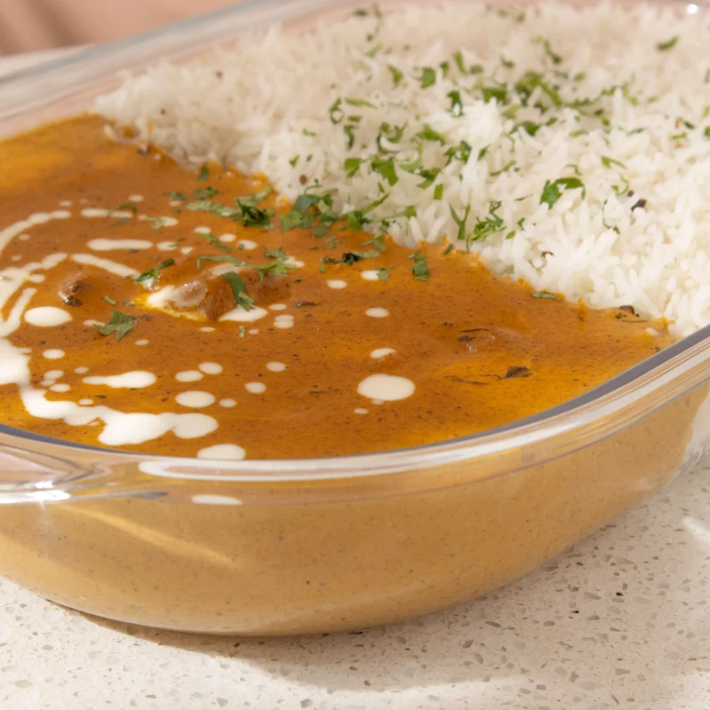 بتر جكن مع أرز أبيض - Butter Chicken with White Rice - Image 2