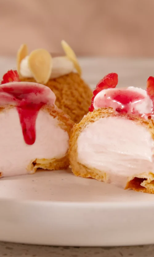 كريم بفز بنكهات مشكلة - Cream Puffs with Mixed Flavors